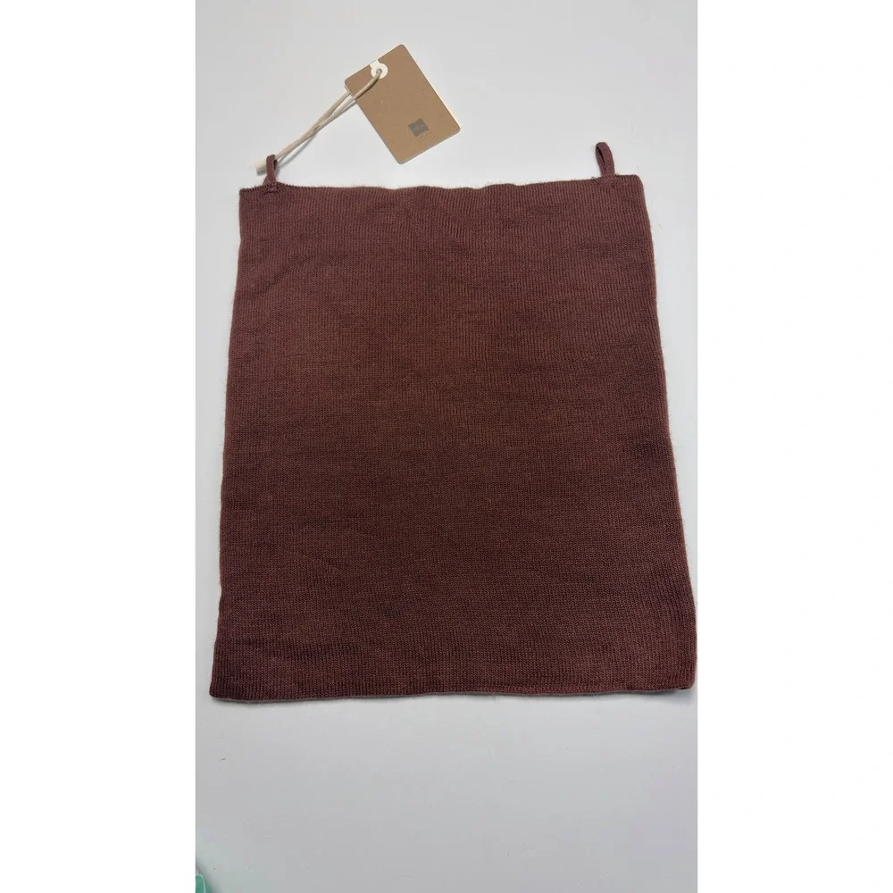 LOOK by M New York Knit Neck Gaiter One Size Brown Neck Warmer NWT